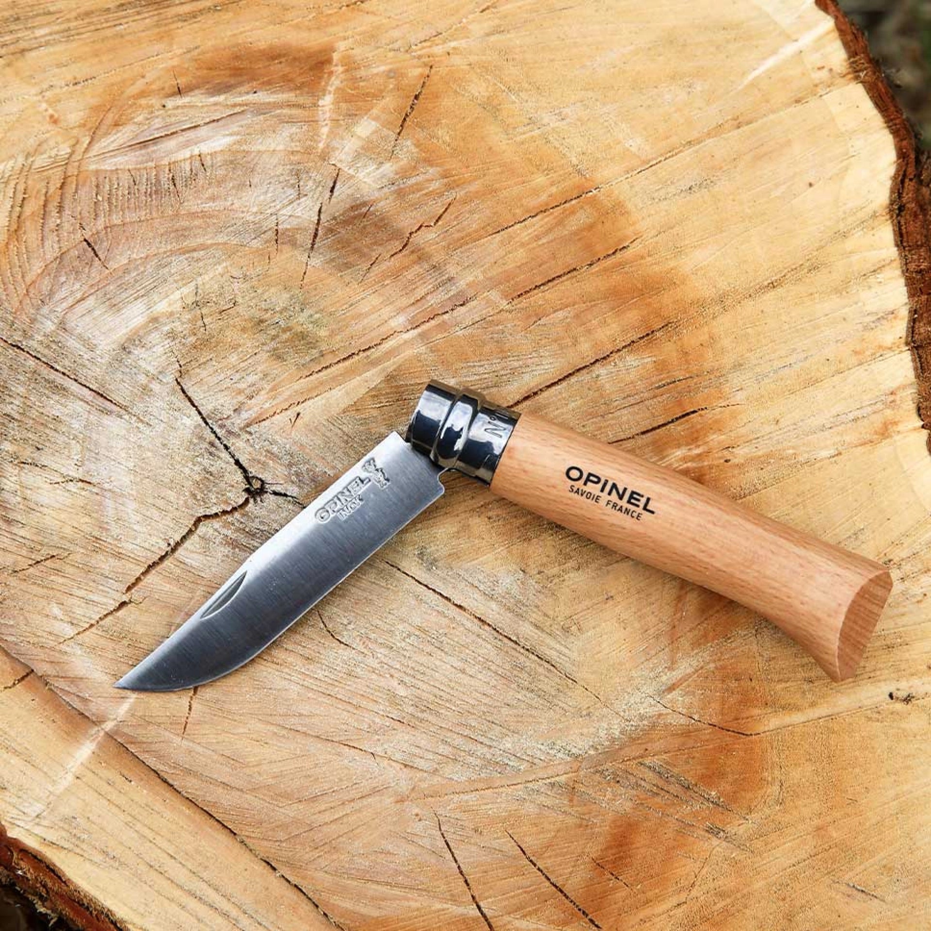 Opinel - Taschenmesser Nr. 08 aus rostfreiem Stahl