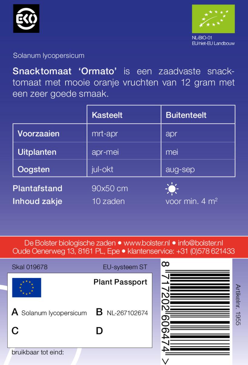 Snacktomate 'Ormato' Bio